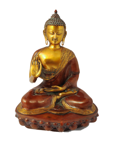 Große Buddha aus bronze, H92x38x28