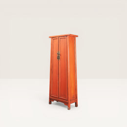 Petite armoire étroite chinoise en orme