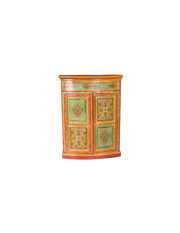 Painted round cabinet 