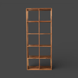 Sheesham-Bücherregal - kubisch