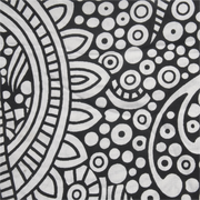 Black and White Elephant Bedspread