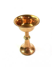 Lampe ö beurre cuivrée simple (petite) - H14x8x8