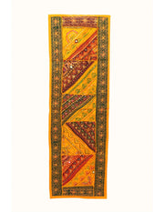 Nappe de table en patchwork brodé