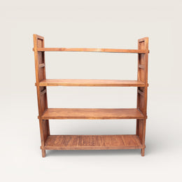 Regal aus 100 % recyceltem Teakholz