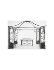 Pergola in square metal tubing