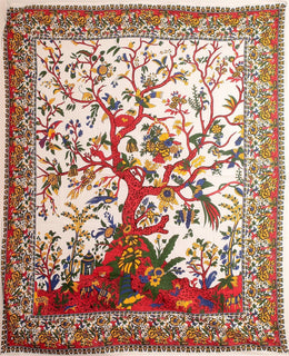 Colourful Tree of Life Bedspread