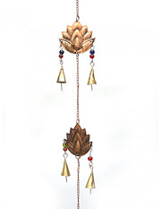 Decorative metal lotus wind chime