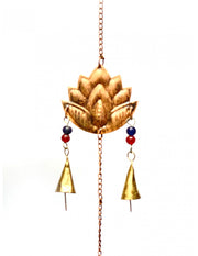 Decorative metal lotus wind chime