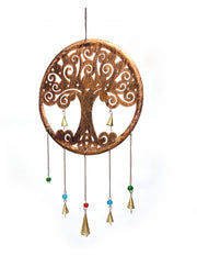Runder Lebensbaum-Gong – Kupfer