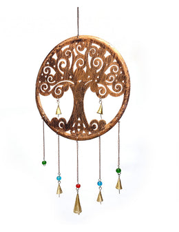 Runder Lebensbaum-Gong – Kupfer