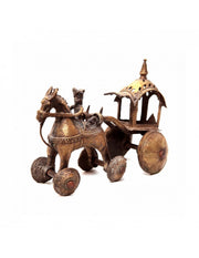 Bronzener Wagen und Ritter