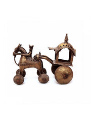 Bronzener Wagen und Ritter
