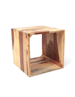 Sheesham-Holzwürfel 40×40×40 cm
