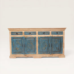Sideboard aus geschnitztem Akazienholz