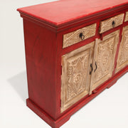 Sideboard aus geschnitztem Akazienholz