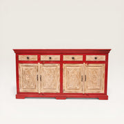 Sideboard aus geschnitztem Akazienholz