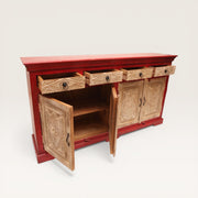 Sideboard aus geschnitztem Akazienholz