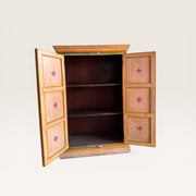 Small Tibetan painted wooden cabinet