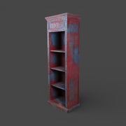 Antique wooden bookshelf