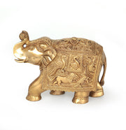 Bronze elephant statuette