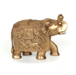 Bronze elephant statuette