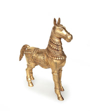 Bronze standing horse