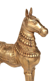 Bronze standing horse