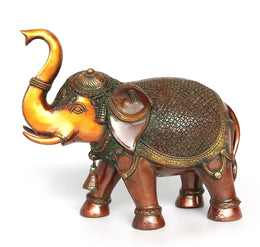 Bronze elephant statuette