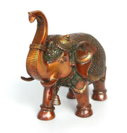 Bronze elephant statuette