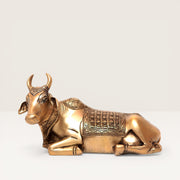 Bronze statuette of a recumbent sacred cow