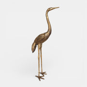 Red-crowned crane with straight neck