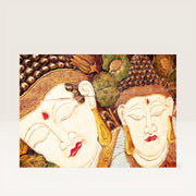 Wooden Buddha paintings