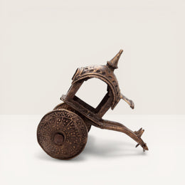 Statuette Char de Guerre Ancien en Bronze