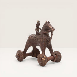 Statuette Cheval de Char en Bronze
