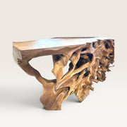 Grande console racine de teck - pièce unique