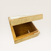 White Rose Carved Wooden Box