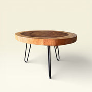 Massiver Couchtisch - Naturstamm, Tischplatte 5cm