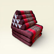 Coussin Triangulaire Thaï avec Matelas Pliable - Fait Main