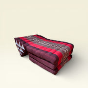 Coussin Triangulaire Thaï avec Matelas Pliable - Fait Main