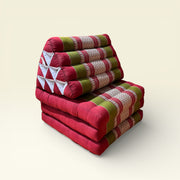 Coussin Triangulaire Thaï avec Matelas Pliable - Fait Main