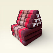 Coussin Triangulaire Thaï avec Matelas Pliable - Fait Main