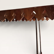 Teak Trolley with Cover - Artisanal Mobile Stand