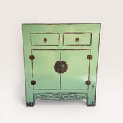 Petit meuble YUAN - vert en orme - 100% recyclé