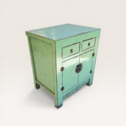 Petit meuble YUAN - vert en orme - 100% recyclé