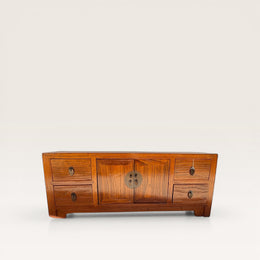 Niedriger Schrank - Naturulme - 100 % original