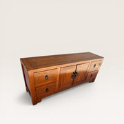 Niedriger Schrank - Naturulme - 100 % original