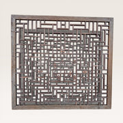 Old Chinese Elm Square Panel - Antique