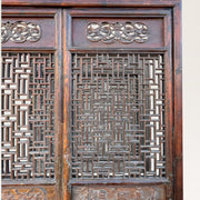 Altes chinesisches Paneel - Echtes geschnitztes Holz
