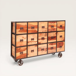 Chest of drawers - 100% recycled wood