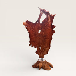 Blatt aus Teakholz 100 % original